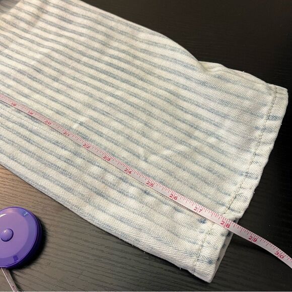 Faherty Topsail Overalls Women’s XS Light Wash Striped Railroad Western Cowgirl - Picture 14 of 14